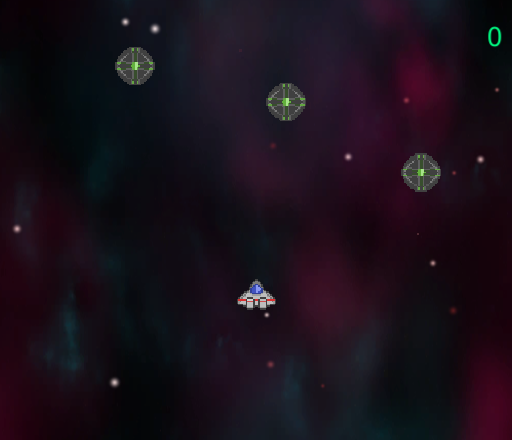 Laser defender game screenshot